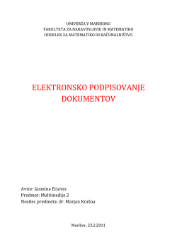 elektronsko podpisovanje dokumentov
