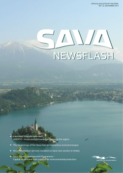 Prevzemanje - International Sava River Basin Commission