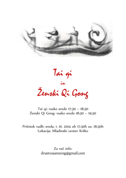 Tai qi Ženski Qi Gong