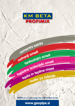 PROFIMIX prospekt.PDF - KM gradbeni materiali