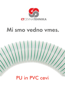 Katalog PVC in PU cevi
