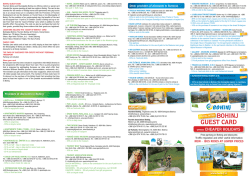 BOHINj GuEST CARD