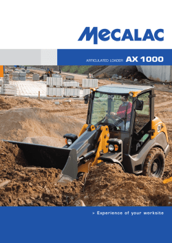Commercial leaflet AX 1000