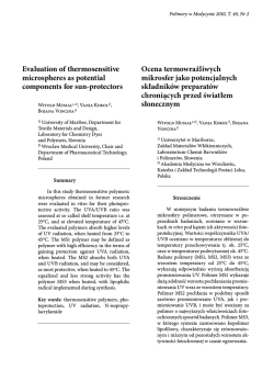 pełna wersja - pdf - Polimery w Medycynie