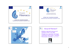 Predstavitev projekta FIBONACCI (Ana G