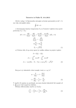 Tutorstvo iz Fizike II, 10.4.2013 Rešitev naloge: b) Sprememba