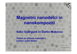 Magnetni nanodelci in nanokompoziti