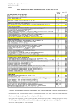 Seznam internih učnih gradiv za šolsko leto 2014/15