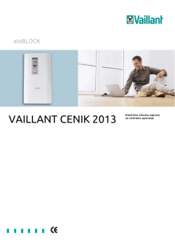 VAILLANT CENIK 2013