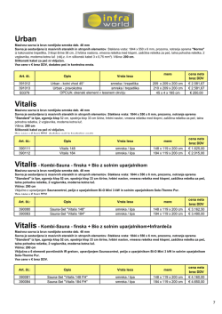 cenik Urban Vitalis 2011-12