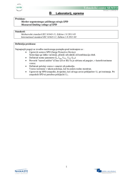 IEC 61643-11 Meritev napetostnega zaščitnega nivoja