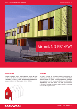 Airrock ND FB1/FW1 - rockwool adriatic