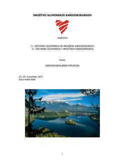 Program 11. sestanka slovenskih in hrvaških