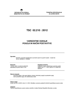 TSC 02.210 : 2012 - Direkcija Republike Slovenije za ceste