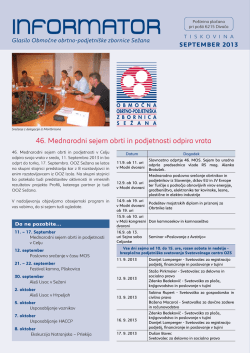INFORMATOR - OOZ Sežana
