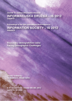 Zbornik B  - Information Society