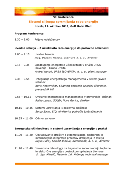 Program konference - Enekom, doo, Energy Advisory Institute