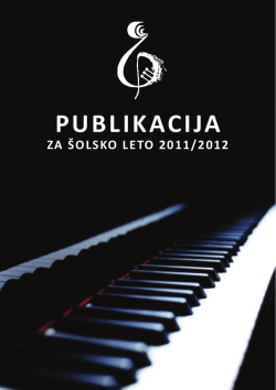 2011/2012 - Glasbena šola Ribnica