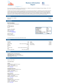 Business Information Report