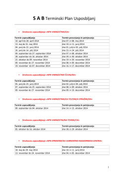 S A B Terminski Plan Usposbljanj