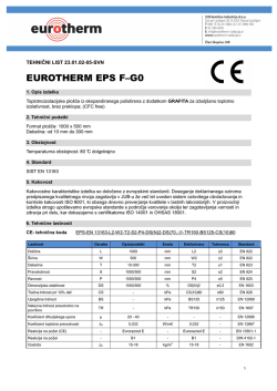 Tehnični list EUROTHERM EPS F G0