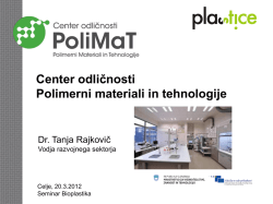 Predstavitev Centra odličnosti PoliMaT