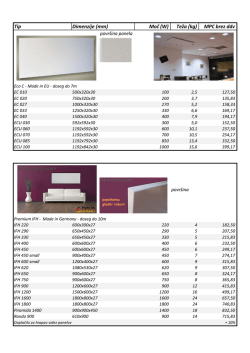 Tip Dimenzije (mm) Moč (W) Teža (kg) MPC brez ddv