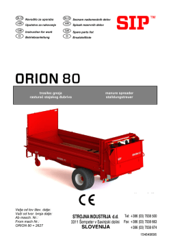 ORION 80 - SIP Strojna Industrija dd