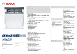 Bosch SMV40M30EU Popolnoma vgradni pomivalni stroj, 60 cm