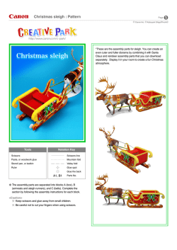 Christmas sleigh : Pattern