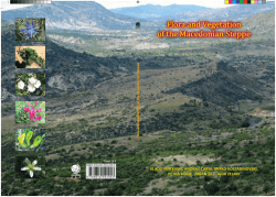 Flora and Vegetation of the Macedonian Steppe