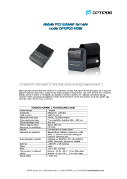 Mobilni POS tiskalnik termalni model OPTIPOS MOBI