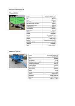 KMETIJSKA MEHANIZACIJA Prikolica BICCHI - euro