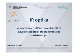 predstavitvenem dokumentu - Projekt IR optika