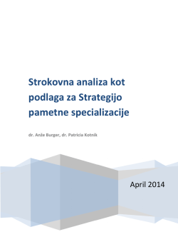 Metodologija za SPS - Strukturni skladi EU v Sloveniji