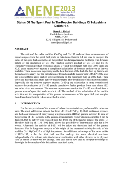 1203 Status Of The Spent Fuel In The Reactor Buildings Of