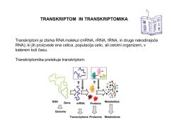 transkriptom in transkriptomika - cfgbc