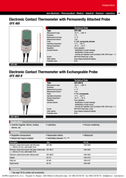 Electronic Contact Thermometer with Permanently Attached Probe