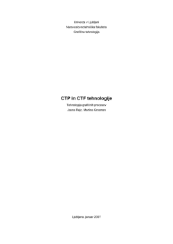 CTP in CTF tehnologije