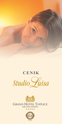 Cenik Studio Luisa - Sava Hotels & Resorts