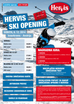 HERvis ski oPENiNG