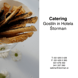 Catering - Štorman