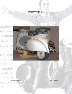 Piaggio vespa 125 l. 1959
