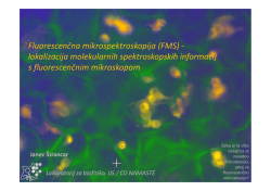 Fluorescenčna mikrospektroskopija (FMS) - lokalizacija
