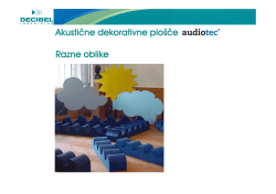 Akustične dekorativne plošče Razne oblike