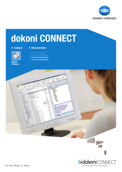 Datasheet, PDF - KONICA MINOLTA Europe