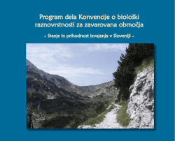 Program dela Konvencije o biološki raznovrstnosti za zavarovana
