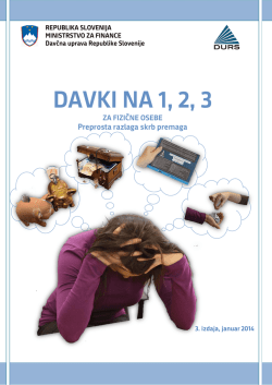 Brošura - Davki na 1,2,3 za fizične osebe - Durs