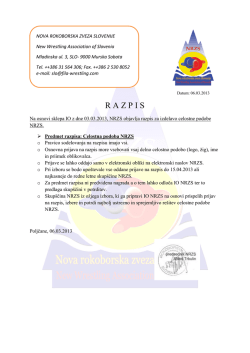 Celostna podoba NRZS - Nova rokoborska zveza Slovenije