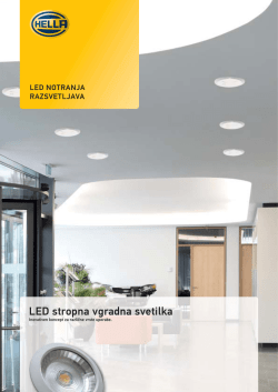 LED stropna vgradna svetilka